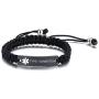 XUANPAI Custom Free Engraving Handmade Braided Rope Medical Alert ID Bracelet Emergency Wristband for Men Women,Adjustable