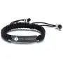 XUANPAI Custom Free Engraving Handmade Braided Rope Medical Alert ID Bracelet Emergency Wristband for Men Women,Adjustable