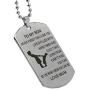 LITTONE Dad Mum to Son Inspirational Mens Jewelry Dogtag Pendant Necklace Military Stainless Steel Dog tag Love Boy Girl Gifts