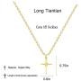 Long tiantian Best Friend Nnecklace for 2 Cute Elephant Butterfly Necklace Sun Evil Eye Cross Pendant Necklace for Girls Best Friend Necklaces Mermaid Tail Infinity Jewelry for Women