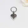 Cremation Jewelry for Ashes No Longer by My Side But Forever in My Heart Stainless Steel Pet Paw Keepsake Pendant Memorial Urn Keychain for Men Women
