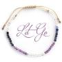 Balipura Aura Bracelet -  Let Go of Fear  2mm Natural Healing Gemstones & Crystals - Amethyst, Sodalite & Clear Quartz - 925 Solid Silver Beads - Handmade in Bali - Blessed by a Balinese Priest