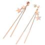 Jertom 14K Gold Plated Stud Earrings, Drop Dangle Long Earrings, Fashion Jewelry for Women Girls