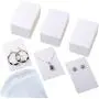 300 Set Necklace Earring Display Cards with 300 Pieces Self-Sealing Bags for Stud Earrings Dangle Earrings Pendant Earrings Necklace Chain (White) 300 Set Necklace Earring Display Cards with 300 Pieces Self-Sealing Bags for Stud Earrings Dangle Earrings Pendant Earrings Necklace Chain (White)