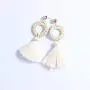 Baoqin Rattan Tassels Earrings For Women – Boho Wicker Woven Handmade Earrings for Women Girls