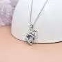 Wolf Pendant Necklace 925 Sterling Silver Moonstone Necklace Wolf Lovers Jewelry for Women Girl Wolf Pendant Necklace 925 Sterling Silver Moonstone Necklace Wolf Lovers Jewelry for Women Girl
