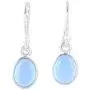 NOVICA Chalcedony .925 Sterling Silver Dangle Earrings, Luminous Sky Blue NOVICA Chalcedony .925 Sterling Silver Dangle Earrings, Luminous Sky Blue