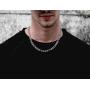 Savlano 925 Sterling Silver 7.5mm Italian Solid Figaro Link Chain Necklace with Gift Box for Men & Women - Made in Italy
