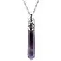 OCARLY Natural Gemstone Point Hexagonal Pendant Energy Pendulum Necklace Healing Crystal Chakra Jewelry OCARLY Natural Gemstone Point Hexagonal Pendant Energy Pendulum Necklace Healing Crystal Chakra Jewelry