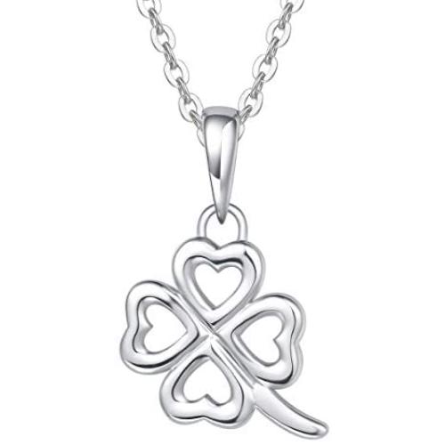 FANCIME 925 Sterling Silver Star Heart Small Stud Earrings/Pendant Necklace Cute Tiny Charm Earrings High Polished Dainty Fine Jewelry Set Gifts for Mom Women Teen Girls