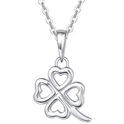 FANCIME 925 Sterling Silver Star Heart Small Stud Earrings/Pendant Necklace Cute Tiny Charm Earrings High Polished Dainty Fine Jewelry Set Gifts for Mom Women Teen Girls