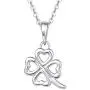 FANCIME 925 Sterling Silver Star Heart Small Stud Earrings/Pendant Necklace Cute Tiny Charm Earrings High Polished Dainty Fine Jewelry Set Gifts for Mom Women Teen Girls