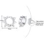 VNOX 3 Pcs/Set Mens Womens Minimalist Clip On Earrings Non Piercing Cross Charm Dangle Hinged Stud Earrings