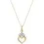 Disney Princess 14K Gold Tiara Heart Pendant with Gold Filled Chain, Official License Disney Princess 14K Gold Tiara Heart Pendant with Gold Filled Chain, Official License