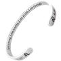 RENYILIN Creative Cuff Bracelet, Zodiac Bracelet, Inspirational Stainless Steel Bracelet for Men and Women