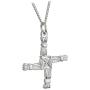 Biddy Murphy St. Brigid Cross Necklace Sterling Silver Two Sided Made in Ireland