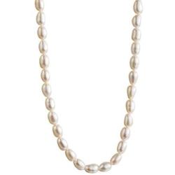 S.Leaf Pearl Necklace for Women Pearl Necklace Choker Dainty Gold Necklace