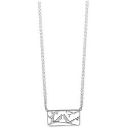 Boma Jewelry Sterling Silver Love Birds Necklace, 16 inches