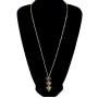 Shegirl Bar Long Necklace Charm Three Triangle Arrow Pendant Necklace Gold Fashion Y-Necklace Jewelry for Women and Girls Gifts
