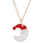 YIZHEN Xmas Bell Elk Santa Claus Christmas tree Moon 4-piece Christmas Jewelry Set for Women Girls