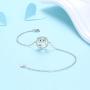 YZSFMZGE Owl Bracelet for Women 925 Sterling Silver Adjustable Bracelet