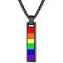Bandmax Rainbow LGBT Gay Pride Pendant Necklace Bracelet Jewelry Personalized Metal Stainless Steel Parade Nylon Women Men Friendship,Love Necklace with 7.8inch/22inch Chain,18K Gold/Black Bandmax Rainbow LGBT Gay Pride Pendant Necklace Bracelet Jewelry Personalized Metal Stainless Steel Parade Nylon Women Men Friendship,Love Necklace with 7.8inch/22inch Chain,18K Gold/Black