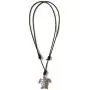 Moose546 Sea Turtle Lucky Pendant with Black Adjustable Cord Necklace for Boho Unisex Jewelry DCN-033