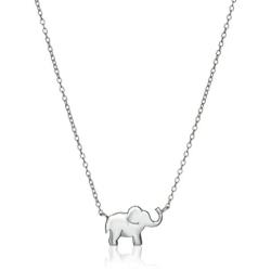 Sterling Silver Elephant Necklace and Earrings Jewelry Set
