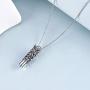 WINNICACA Cremation Jewelry Sterling Silver Hummingbird/Flower Cremation Urn Necklaces for Ashes Hummingbirds Pedant Jewelry Gifts for Women Teens Men