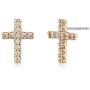 LOYATA Cross Earrings Gold 14K Gold Filled Dainty Small Simple Hypoallergenic Jewelry Gift for Women