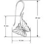 Big Apple Hoops - Mothers Day Sterling Silver Filigree Butterfly Dangle Earrings Available in Silver, Gold or Rose Finishing Big Apple Hoops - Mothers Day Sterling Silver Filigree Butterfly Dangle Earrings Available in Silver, Gold or Rose Finishing