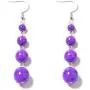 Shop LC Purple Howlite Beads Black Oxidized Silvertone Dangle Drop Earrings Necklace Prom Jewelry Sets Mothers Day Gifts for Women Size 18''