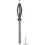 West Coast Jewelry | ELYA Faceted Crystal Stainless Steel Tassel Pendant Necklace
