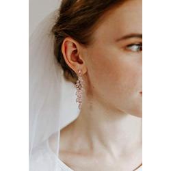 SWEETV Wedding Bridal Chandelier Earrings, Crystal Rhinestone Drop Dangle Earrings for Women Brides