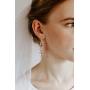 SWEETV Wedding Bridal Chandelier Earrings, Crystal Rhinestone Drop Dangle Earrings for Women Brides