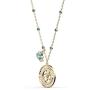 SWAROVSKI Womens Symbolic Jewelry Collection, Rose Gold Finish, Green Crystals, Clear Crystals