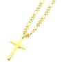 FZTN Jewelry Gold Figaro Link Chain Necklace for Men Women & Teens Boys 18K Gold Plated Stainless Steel Necklace,Fashion Jewelry,Wear Alone or with Pendant,18-26 Inch