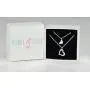 Mother Daughter Necklaces for 2: .925 Sterling Silver Crystal Heart Charm & Heart Cut Out Necklaces Mother Daughter Necklaces for 2: .925 Sterling Silver Crystal Heart Charm & Heart Cut Out Necklaces
