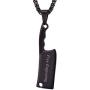 U7 Men Personalized Necklace Stainless Steel Chain & Kitchen Knife Pendant Punk Hip Hop Style
