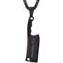 U7 Men Personalized Necklace Stainless Steel Chain & Kitchen Knife Pendant Punk Hip Hop Style