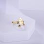 ZRAY Letter Rings for Women Personalized Rings Initial Rings 18K Gold Plated Adjustable Old English Name Rings A-Z Bridesmaid Gift for Girls
