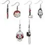 WSNANG Friday The 13th Inspired Jewelry Horror Scary Theme Movie Cartoon Logo Earrings Horror Movie Gift WSNANG Friday The 13th Inspired Jewelry Horror Scary Theme Movie Cartoon Logo Earrings Horror Movie Gift