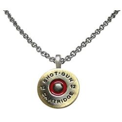 Kiola Designs Brass Toned Shotgun Shell Pendant Necklace