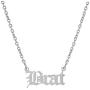 JIAHATE Personalized Name Pendant Necklace,Old English Font Custom Handmade Script Initial Nameplate Necklace Jewelry Gift for Girls Womens,Name Crown Necklace