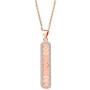 KUIYAI Moon Phase Pendant Necklace with Rhinestone Astronomy Lunar Necklace Crescent Moon Jewelry