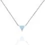 PAVOI 14K Gold Plated Triangle Created Opal Necklace | Opal Necklaces for Women
