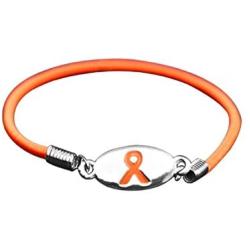 Fundraising For A Cause | Kidney Cancer Awareness Stretch Bracelets – Inexpensive Orange Ribbon Bracelets for Kidney Cancer Awareness Fundraisers, Events and Gift-Giving
