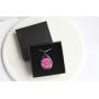 SI EASY Pressed Flower Pendant Necklace Real Dried Flower Resin Jewellery