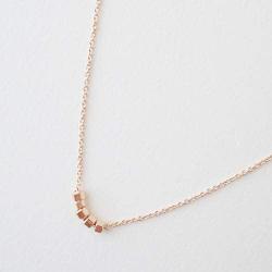 HONEYCAT Jackson Beaded Necklace in Gold, Rose Gold, or Silver | Minimalist, Delicate Jewelry