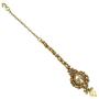 MUCH-MORE Sleek Design Gold Plated Maang Tikka for Girls & Kids & Women